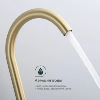 Смеситель для кухни Splenka S201.40.03, золотой сатин Смеситель для кухни Splenka S201.40.03, золотой сатин