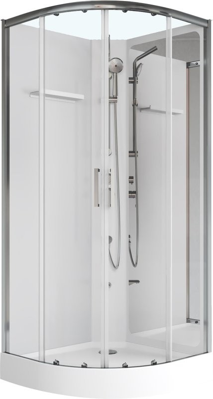 Душевая кабина Aquanet Passion R 2.0 263868 90x90, профиль хром, стекло прозрачное