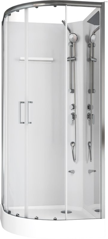 Душевая кабина Aquanet Passion R 2.0 263868 90x90, профиль хром, стекло прозрачное