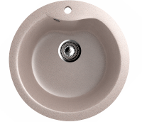 Мойка кухонная Ulgran U-102 302 песочная + дозатор U-02 песочный