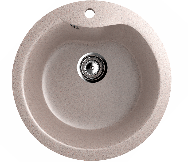 Мойка кухонная Ulgran U-102 302 песочная + дозатор U-02 песочный