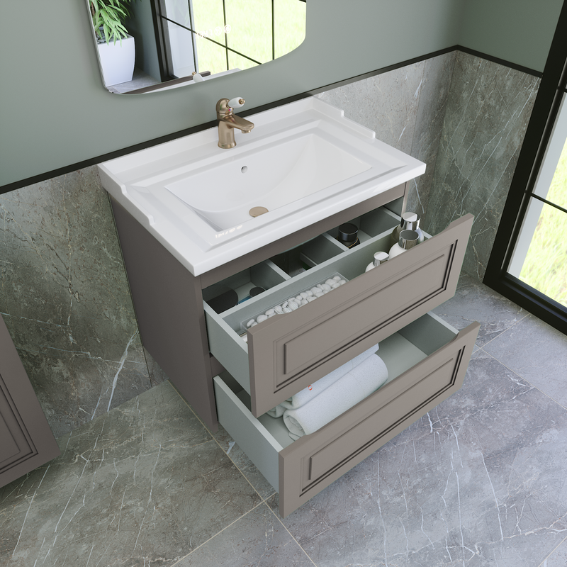 Тумба с раковиной Caprigo Wales 70 айрон