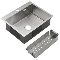 Мойка кухонная Melana ProfLine R6050HK в комплекте с коландером, сатин
