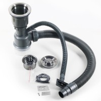 Мойка кухонная Melana ProfLine R6050HK в комплекте с коландером, сатин
