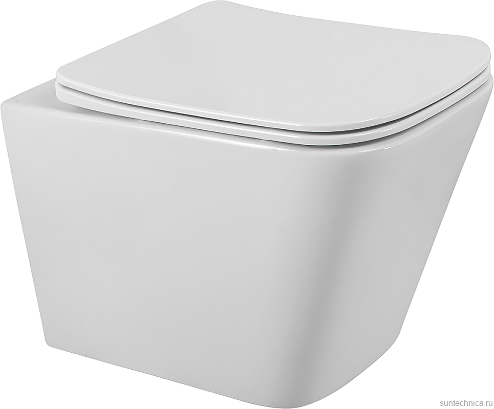 Унитаз подвесной BelBagno Ardente-R BB520CHR безободковый, крышка BB3103/3106SC с микролифтом