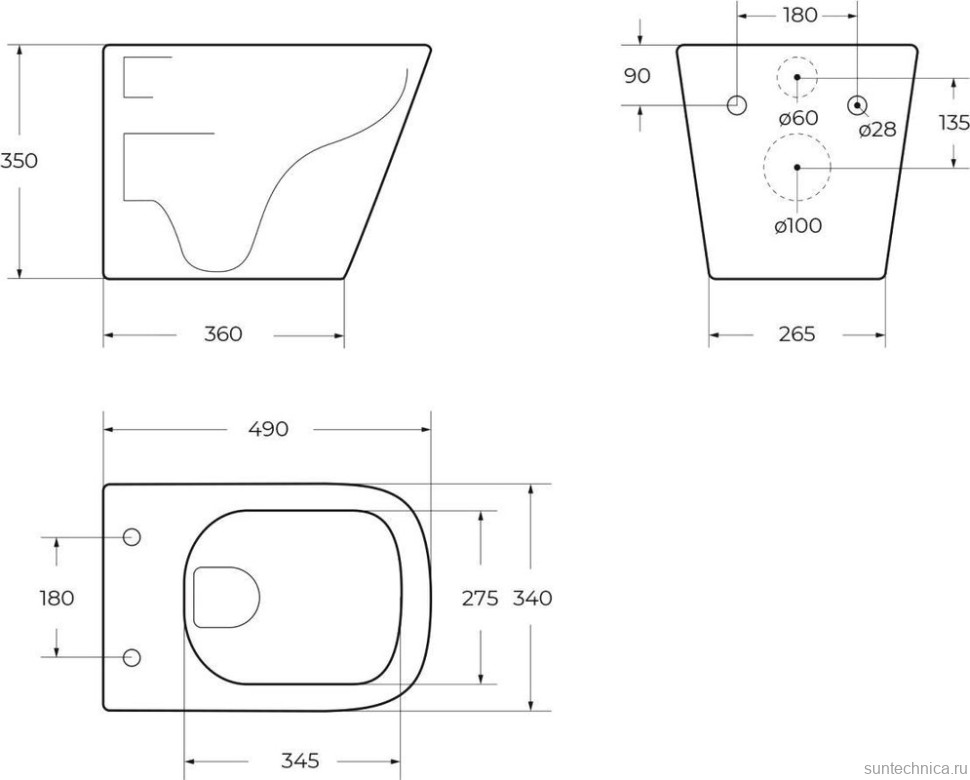 Унитаз подвесной BelBagno Ardente-R BB520CHR безободковый, крышка BB3103/3106SC с микролифтом