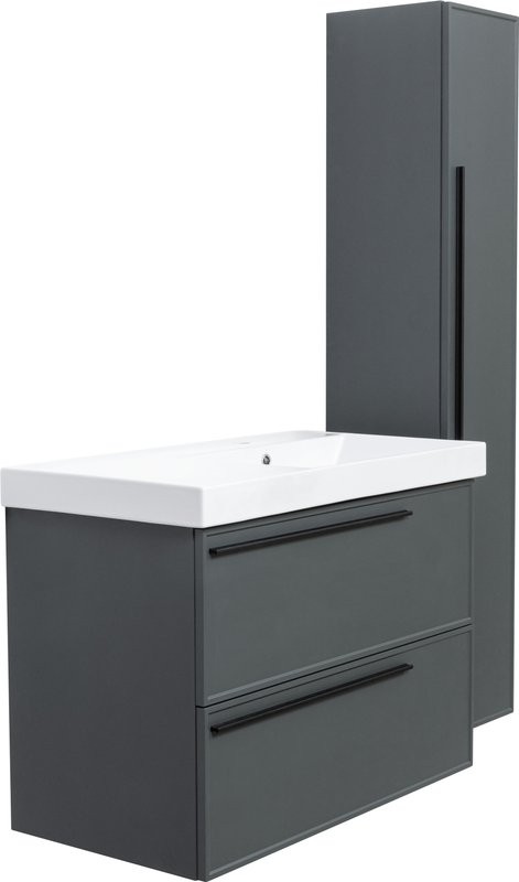 Тумба с раковиной La Fenice Elba Twin 90 серая
