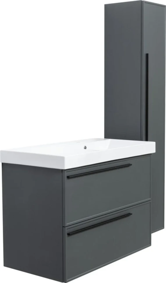 Тумба с раковиной La Fenice Elba Twin 90 серая