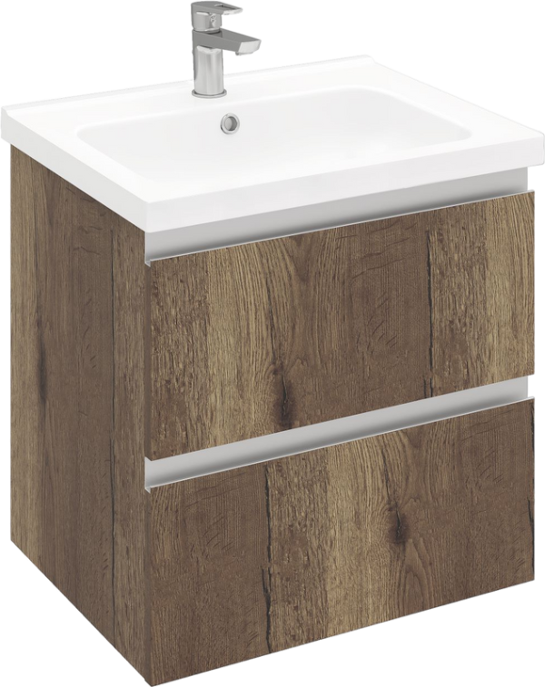 Тумба под раковину Laparet Electra 60 подвесная, дуб рока