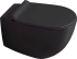 Унитаз подвесной Simas Vignoni VI18 nero matt безободковый, с микролифтом, черный матовый