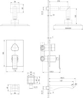 Душевой комплект Lemark Contest LM5822CW С ВНУТРЕННЕЙ ЧАСТЬЮ
