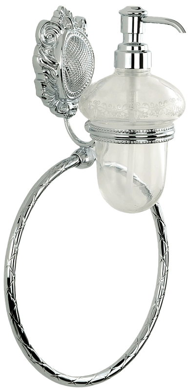Дозатор Migliore Cleopatra 16655 настенный с кольцом, хром
