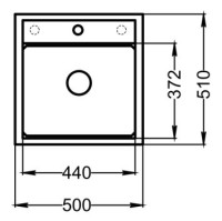 Мойка кухонная Granula Kitchen Space 5002i арктик