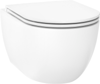 Унитаз подвесной Wellsee Chalice Perfection 182607001 безободковый, с микролифтом, глянцевый белый