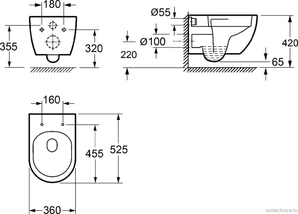 Унитаз подвесной Wellsee Chalice Perfection 182607001 безободковый, с микролифтом, глянцевый белый