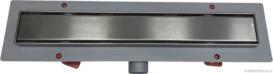 Душевой трап (лоток) Veconi Klasik Graphite 550 брашированный графит