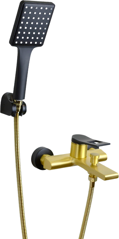 Смеситель для ванны с душем Bronze de Luxe Element EL03GB золото, черный