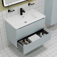 Мебель для ванной комнаты IDDIS Edifice 80 подвесная, голубая