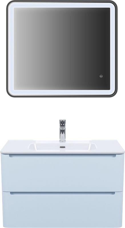 Мебель для ванной комнаты IDDIS Edifice 80 подвесная, голубая