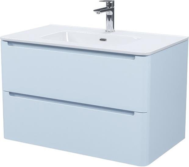Мебель для ванной комнаты IDDIS Edifice 80 подвесная, голубая