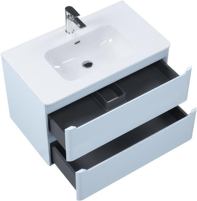 Мебель для ванной комнаты IDDIS Edifice 80 подвесная, голубая