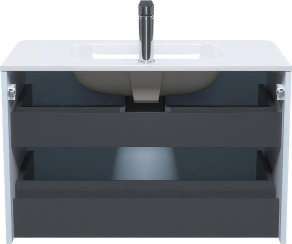 Мебель для ванной комнаты IDDIS Edifice 80 подвесная, голубая