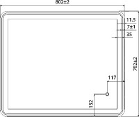 Мебель для ванной комнаты IDDIS Edifice 80 подвесная, голубая