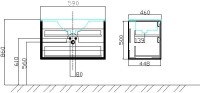 Мебель для ванной комнаты Sanvit Рольф 60 белая