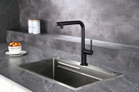 Смеситель для кухни AQUAme Cucina с выдвижным изливом AQM9903MB