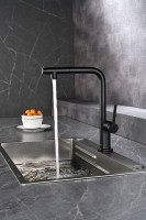 Смеситель для кухни AQUAme Cucina с выдвижным изливом AQM9903MB