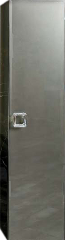 Шкаф пенал для ванной Armadi Art Lucido подвесной, глянцевый графит