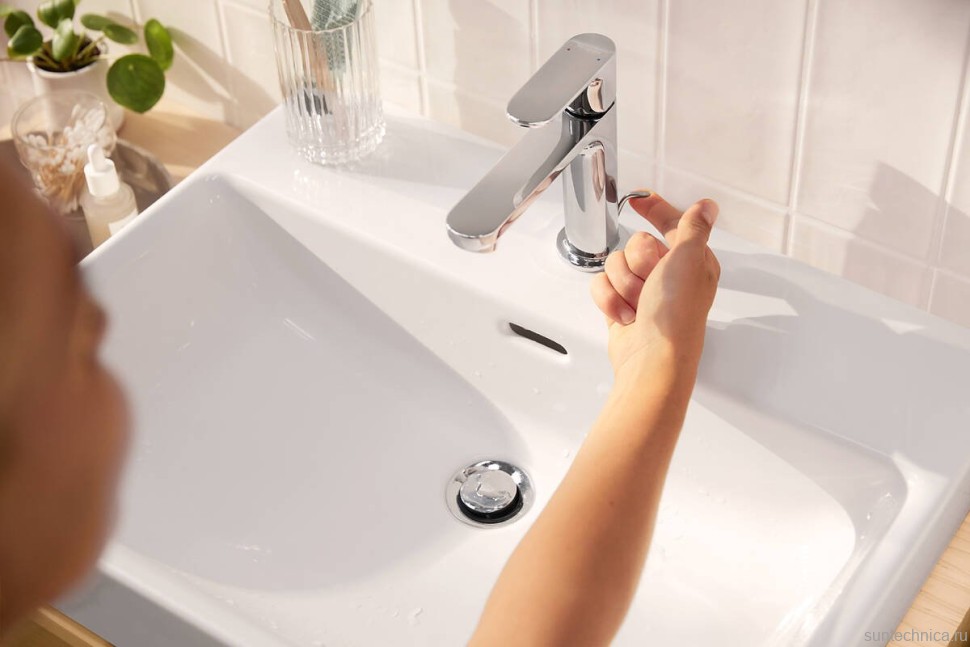 Смеситель для раковины Hansgrohe Rebris S 72519000 с донным клапаном, хром