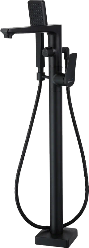 Напольный смеситель для ванны с душем Lemark Bronx LM3744BL черный