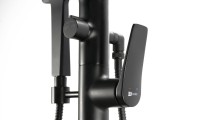 Напольный смеситель для ванны с душем Lemark Bronx LM3744BL черный