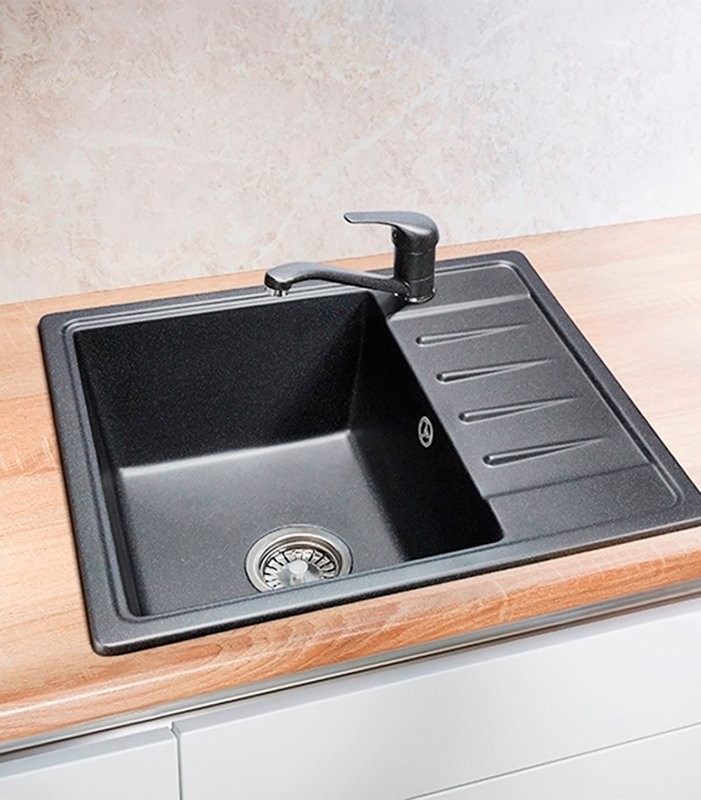 Мойка кухонная Granula Standart 5803, черный