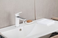 Смеситель для раковины Gappo G48 G1048 белый, хром