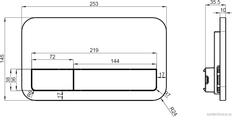 Комплект Унитаз подвесной Villeroy & Boch Subway 3.0 4670TS01 alpin, сиденье с микролифтом + Инсталляция + Кнопка Viconnect 922490AN black matt