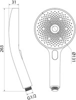 Душевая лейка IDDIS SpaHome SPA3F0Ci18