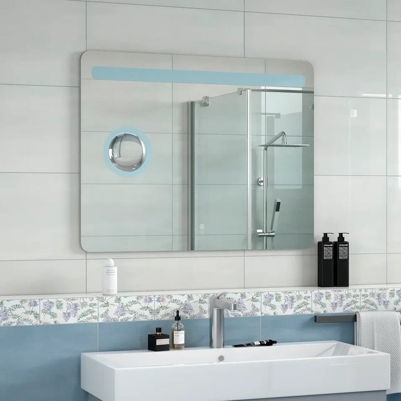 Зеркало CONTINENT Fibra 90х70 с подсветкой