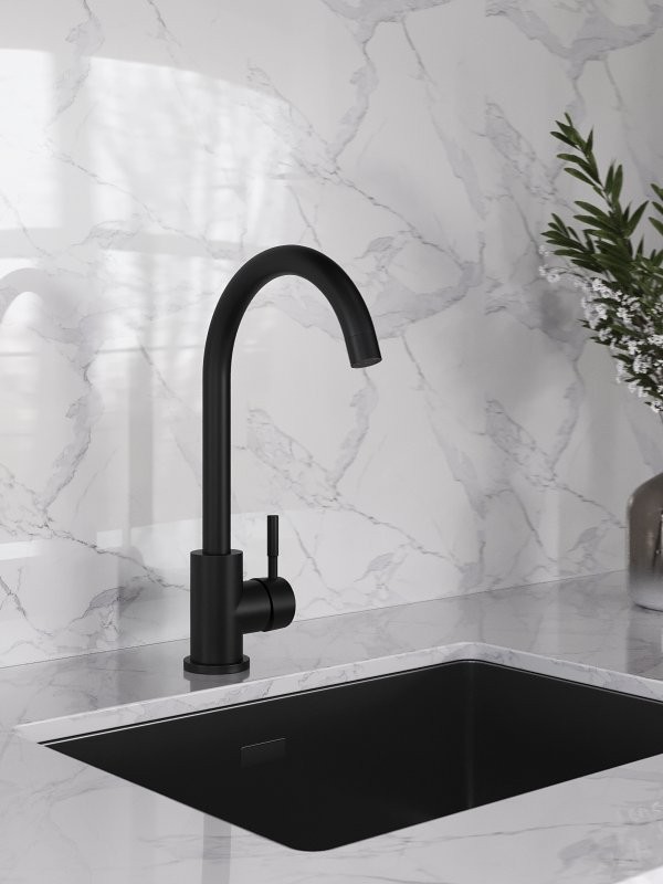 Смеситель для кухни Orange Steel M99-009b