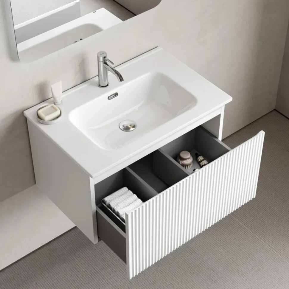 Тумба с раковиной Sancos Snob R 1.0 70 bianco