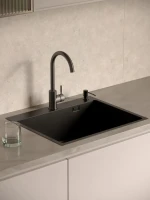 Мойка кухонная РМС MR-6050BL c корзиной и дозатором, графит
