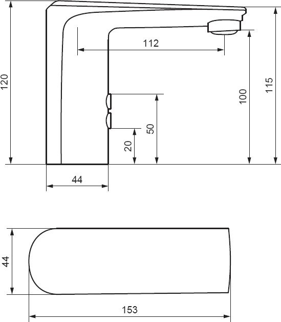 Смеситель для раковины Damixa Jupiter 770290300 сенсорный, черный