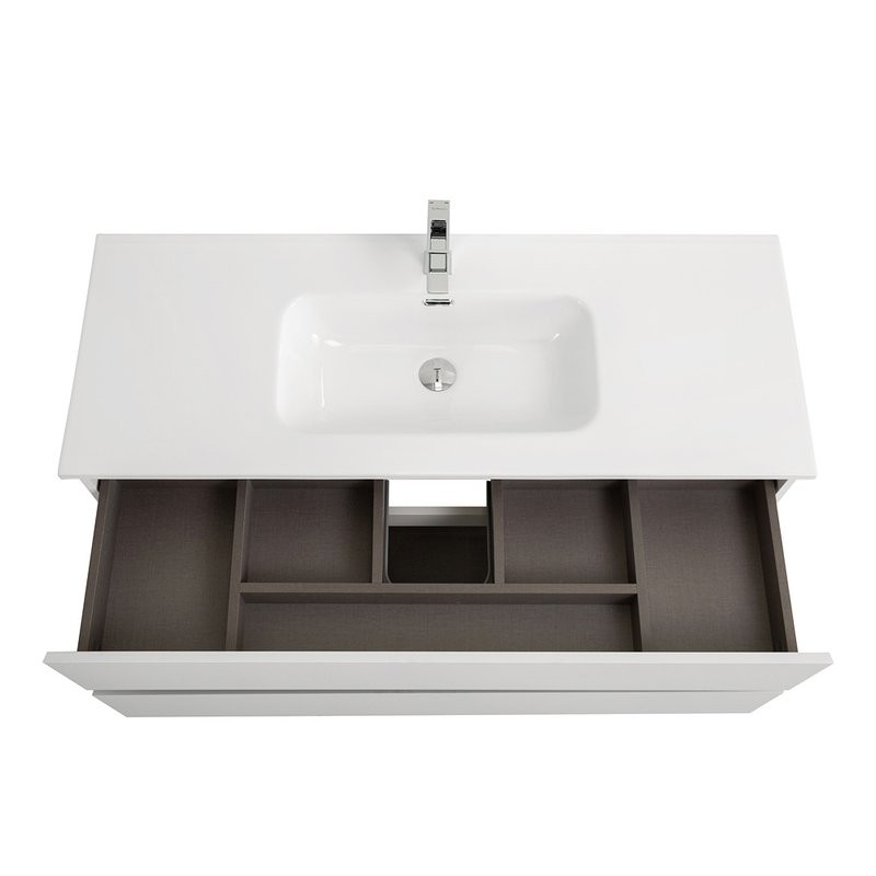 Тумба с раковиной BelBagno Kraft 120 подвесная, bianco opaco, раковина bb1200etl