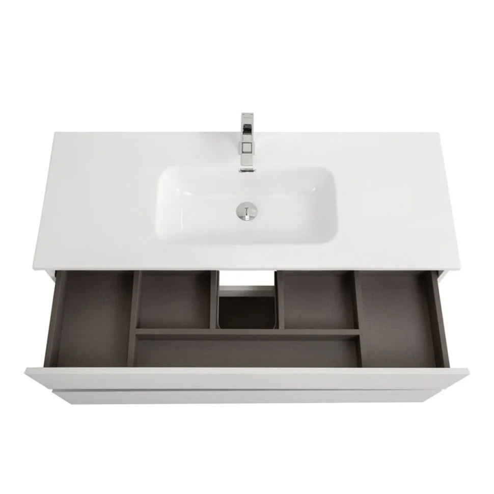 Тумба с раковиной BelBagno Kraft 120 подвесная, bianco opaco, раковина bb1200etl