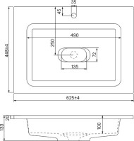 Мебель для ванной комнаты IDDIS Esper 60 подвесная, белая