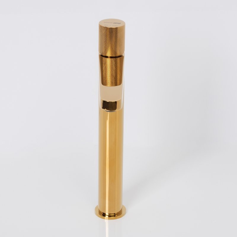 Смеситель для раковины Wasserkraft Ems 7603H глянцевое золото PVD