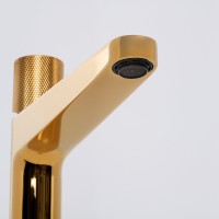 Смеситель для раковины Wasserkraft Ems 7603H глянцевое золото PVD Смеситель для раковины Wasserkraft Ems 7603H глянцевое золото PVD