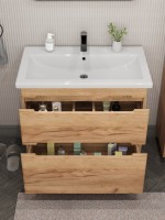 Тумба под раковину без столешницы SanStar Diva 80 напольная, Gold Kraft