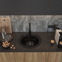 Мойка кухонная Domaci Палермо PR-475-004 черная Мойка кухонная Domaci Палермо PR-475-004 черная